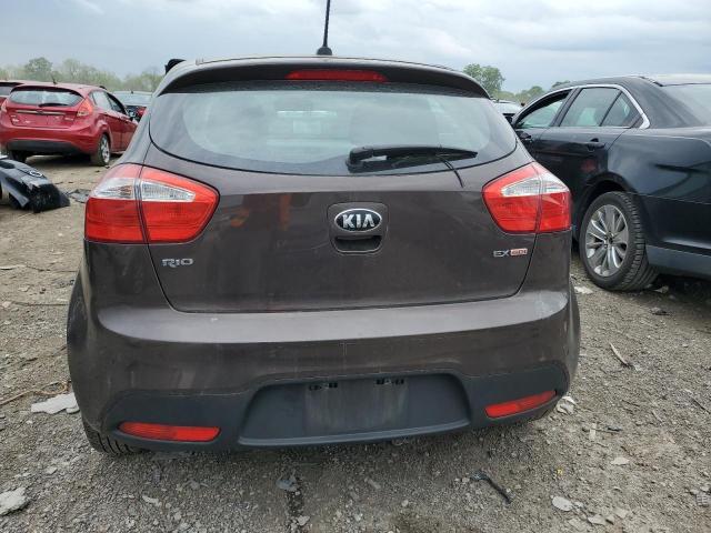 KNADN5A32F6443696 - 2015 KIA RIO EX BROWN photo 6