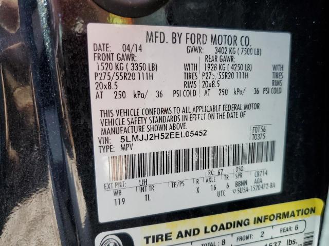 5LMJJ2H52EEL05452 - 2014 LINCOLN NAVIGATOR 黑色 照片 13