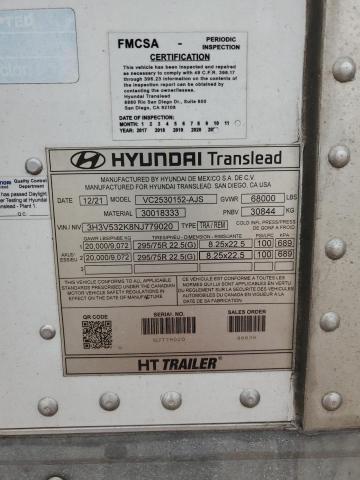 3H3V532K8NJ779020 - 2022 HYUNDAI DRYVAN WHITE photo 10