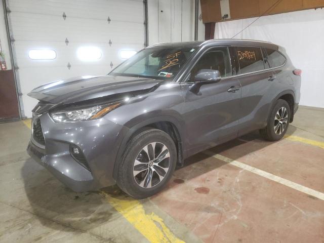 5TDHZRBH6LS513996 - 2020 TOYOTA HIGHLANDER XLE CHARCOAL photo 1