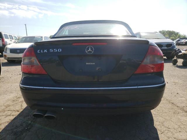 WDBTK72F78T088555 - 2008 MERCEDES-BENZ CLK 550 BLUE photo 6