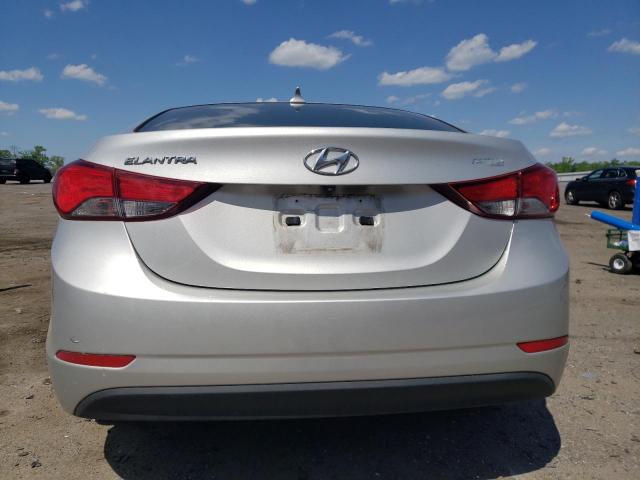 5NPDH4AEXFH556405 - 2015 HYUNDAI ELANTRA SE SILVER photo 6