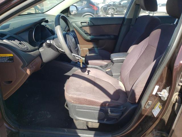 KNAFU4A28A5158481 - 2010 KIA FORTE EX MAROON photo 7