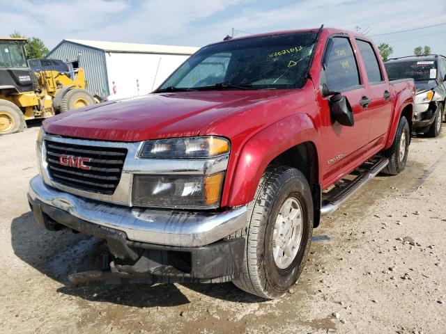 1GTDS136558124680 - 2005 GMC CANYON MAROON photo 1
