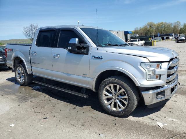 1FTEW1EG5FFC55121 - 2015 FORD F150 SUPERCREW SILVER photo 4