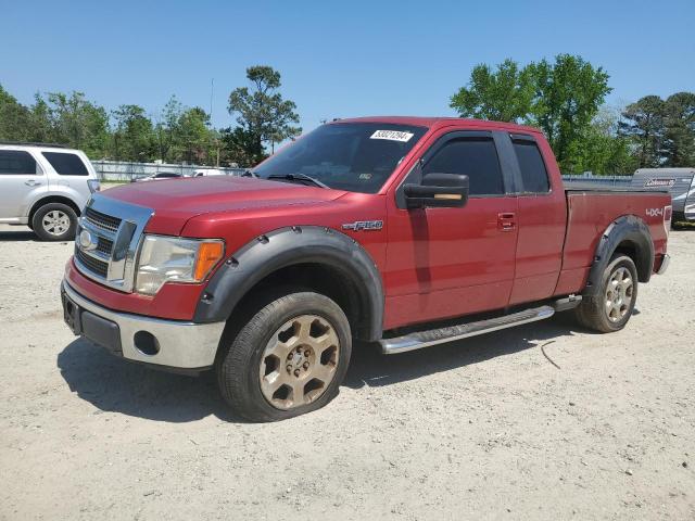 1FTPX14V49FA00504 - 2009 FORD F150 SUPER CAB RED photo 1