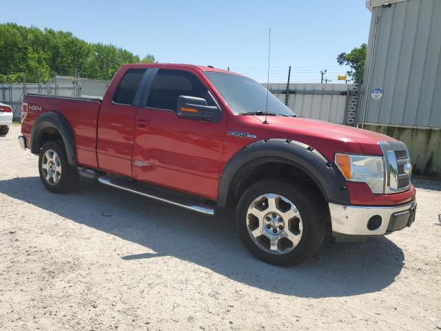 1FTPX14V49FA00504 - 2009 FORD F150 SUPER CAB RED photo 4