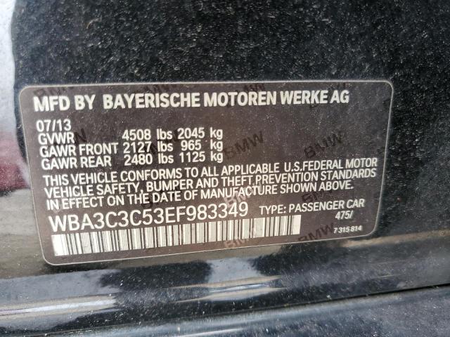 WBA3C3C53EF983349 - 2014 BMW 320 I XDRIVE BLACK photo 12