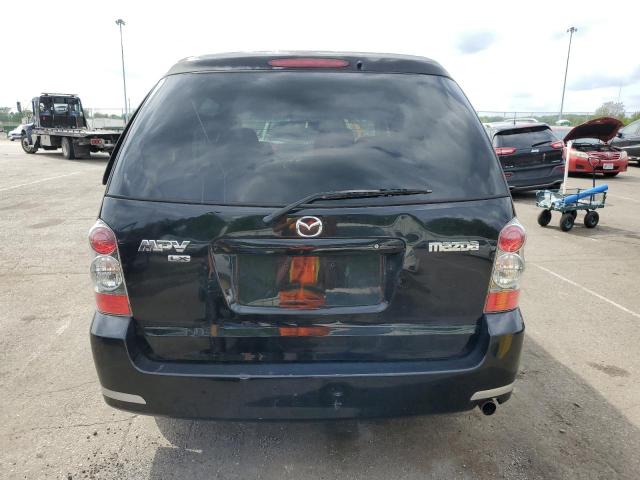 JM3LW28A660569519 - 2006 MAZDA MPV WAGON BLACK photo 6