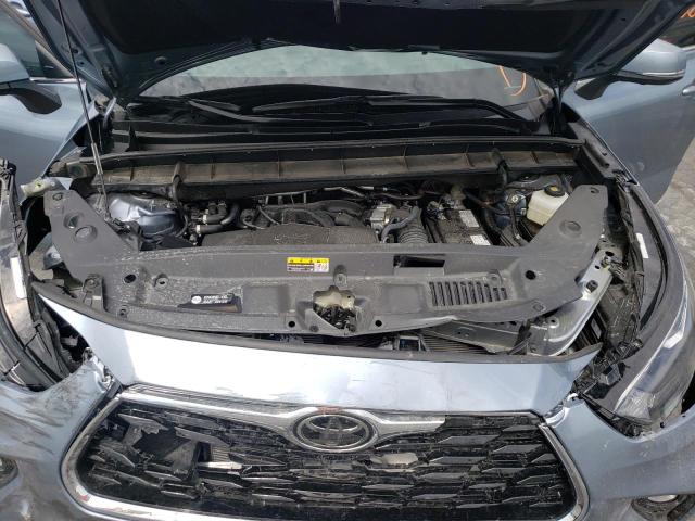 5TDFZRBH7MS156448 - 2021 TOYOTA HIGHLANDER PLATINUM BLUE photo 7