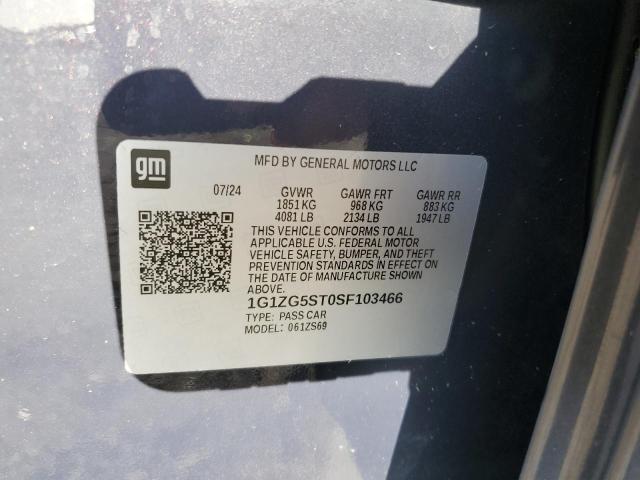 1G1ZG5ST0SF103466 - 2025 CHEVROLET MALIBU RS 蓝色 照片 13