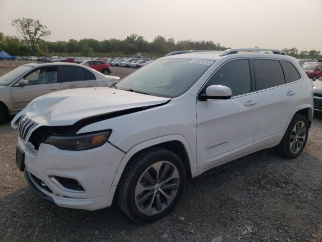 1C4PJMJX0KD115899 - 2019 JEEP CHEROKEE OVERLAND WHITE photo 1