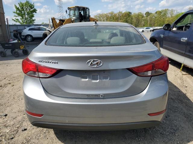 5NPDH4AEXFH633306 - 2015 HYUNDAI ELANTRA SE SILVER photo 6