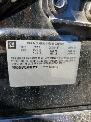 1G6DJ8EV5A0103193 - 2010 CADILLAC CTS PERFORMANCE COLLECTION შავი ფოტო 13