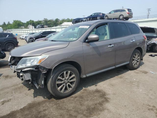 5N1AR2MM3DC660469 - 2013 NISSAN PATHFINDER S GRAY photo 1