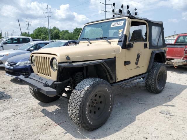 1J4FA49S61P323118 - 2001 JEEP WRANGLER / SPORT TAN photo 1