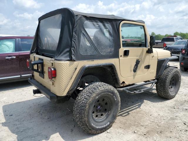 1J4FA49S61P323118 - 2001 JEEP WRANGLER / SPORT TAN photo 3