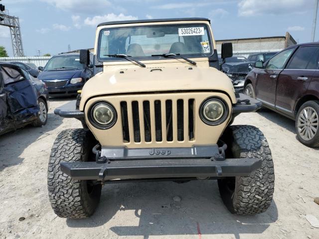 1J4FA49S61P323118 - 2001 JEEP WRANGLER / SPORT TAN photo 5