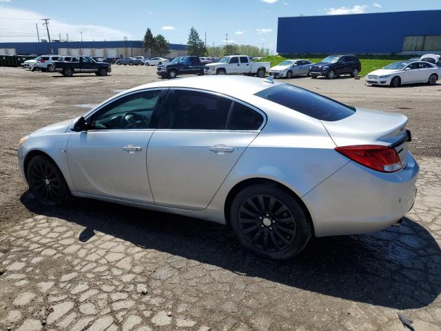 W04GW5EV3B1081842 - 2011 BUICK REGAL CXL SILVER photo 2