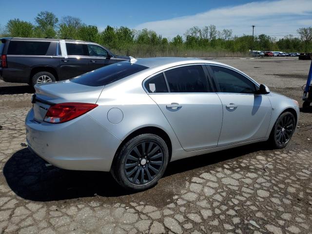 W04GW5EV3B1081842 - 2011 BUICK REGAL CXL SILVER photo 3