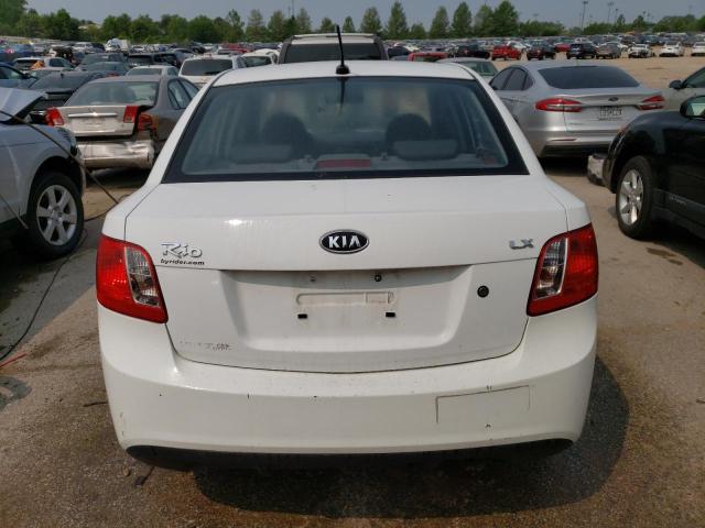 KNADH4A31B6943134 - 2011 KIA RIO BASE WHITE photo 6