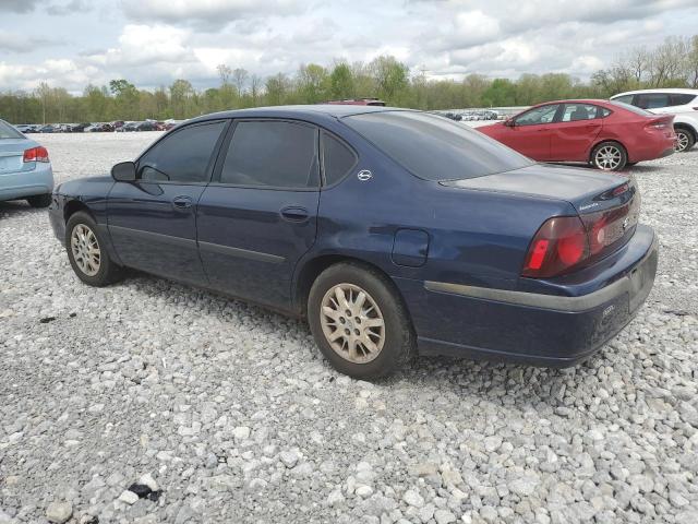 2G1WF52E219248653 - 2001 CHEVROLET IMPALA BLUE photo 2