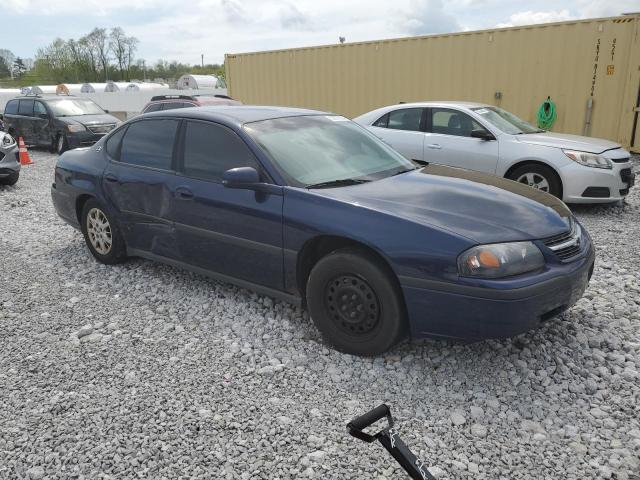 2G1WF52E219248653 - 2001 CHEVROLET IMPALA BLUE photo 4