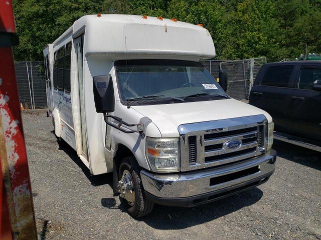 1FD3E35S28DA09115 - 2008 FORD ECONOLINE E350 SUPER DUTY CUTAWAY VAN WHITE photo 1