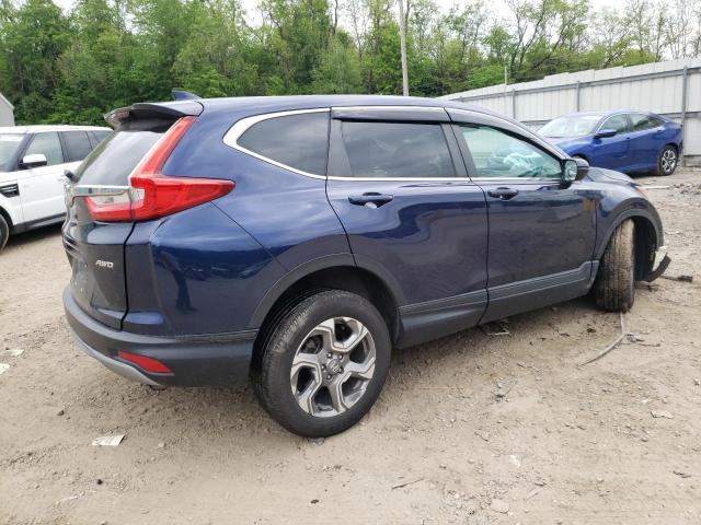 2HKRW2H57KH603146 - 2019 HONDA CR-V EX BLUE photo 3