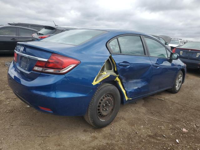 2HGFB2F50EH551410 - 2014 HONDA CIVIC LX 蓝色 照片 3