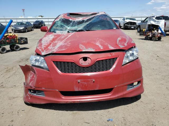 4T1BE46K17U106787 - 2007 TOYOTA CAMRY CE RED photo 5