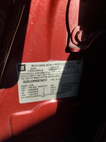 3GSCL33P68S706672 - 2008 SATURN VUE XE RED photo 14