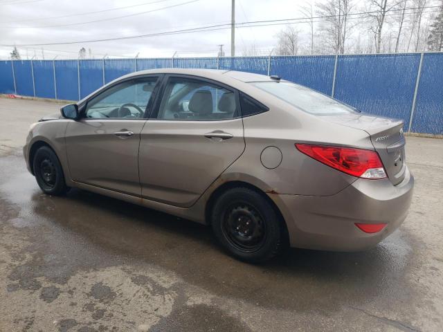 KMHCT4AE6CU158406 - 2012 HYUNDAI ACCENT GLS BROWN photo 2