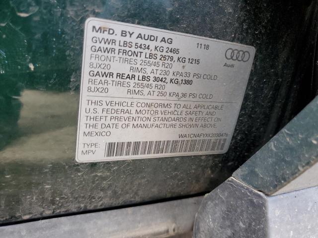 WA1CNAFYXK2030478 - 2019 AUDI Q5 PRESTIGE 绿色 照片 14