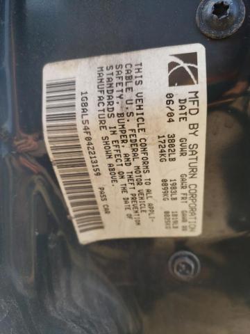 1G8AL54F04Z213159 - 2004 SATURN ION LEVEL 3 WHITE photo 12