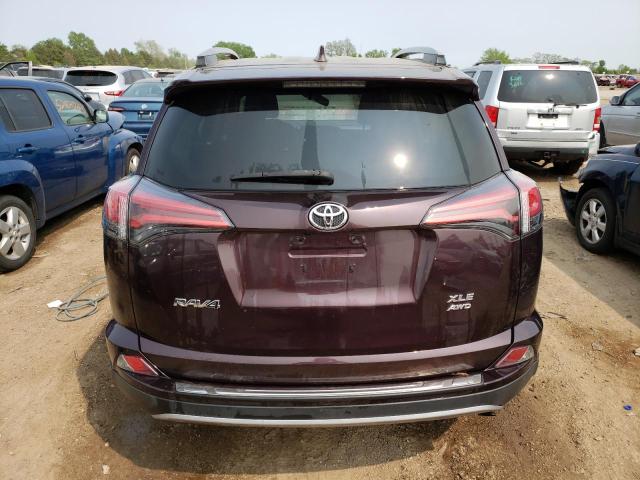 2T3RFREV8JW771785 - 2018 TOYOTA RAV4 ADVENTURE BURGUNDY photo 6