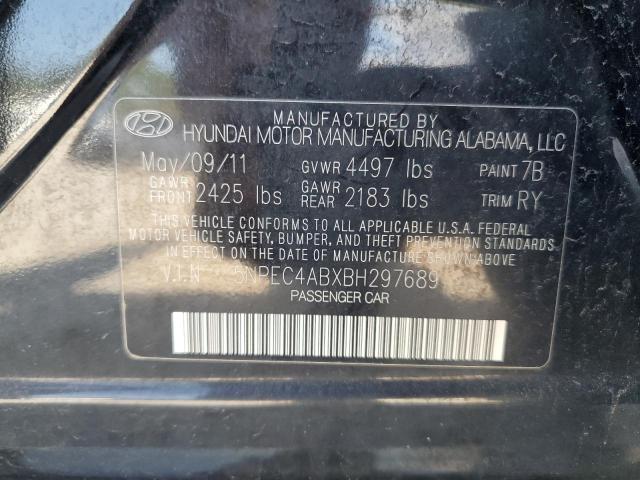 5NPEC4ABXBH297689 - 2011 HYUNDAI SONATA SE BLACK photo 13