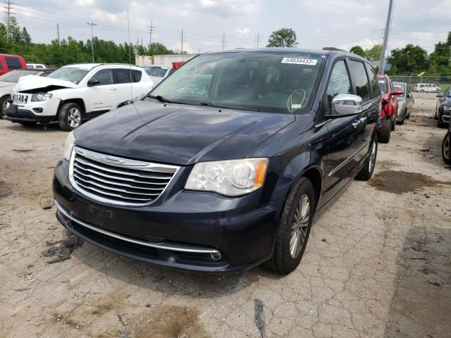 2C4RC1CG0DR645935 - 2013 CHRYSLER TOWN & COU TOURING L BLUE photo 1