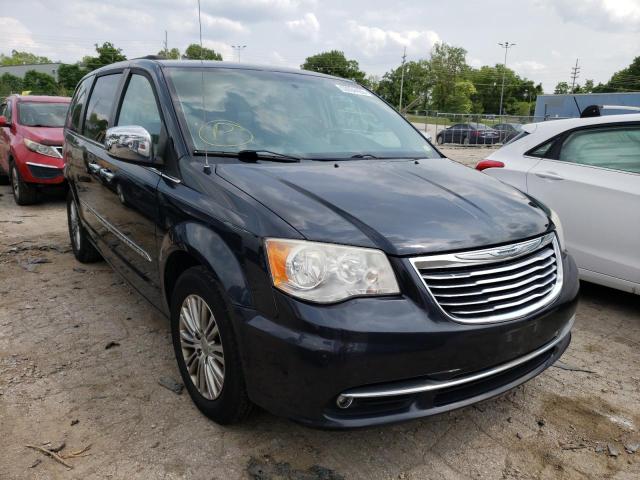 2C4RC1CG0DR645935 - 2013 CHRYSLER TOWN & COU TOURING L BLUE photo 4