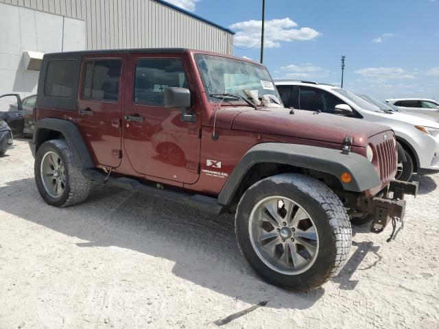 1J4GA39108L573168 - 2008 JEEP WRANGLER U X BURGUNDY photo 4