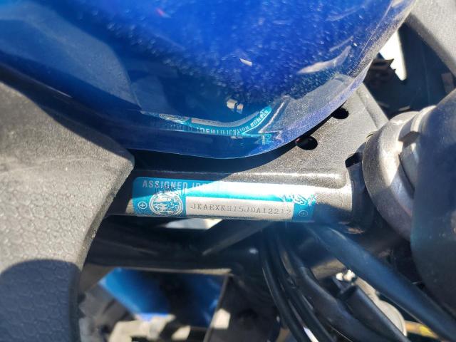 JKAEXKH15JDA12212 - 2018 KAWASAKI EX400 BLUE photo 8