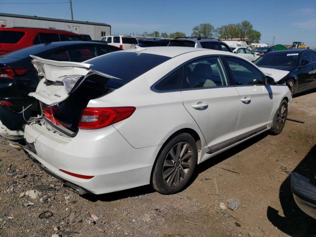 5NPE34AF5FH029156 - 2015 HYUNDAI SONATA SPORT WHITE photo 3