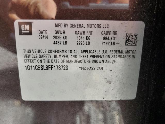 1G11C5SL8FF178723 - 2015 CHEVROLET MALIBU 1LT 棕色 照片 12