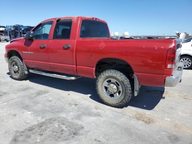 3D7KS28CX5G790316 - 2005 DODGE RAM 2500 ST RED photo 2