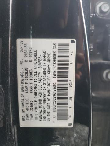 1HGCP26829A126404 - 2009 HONDA ACCORD EXL BLACK photo 12