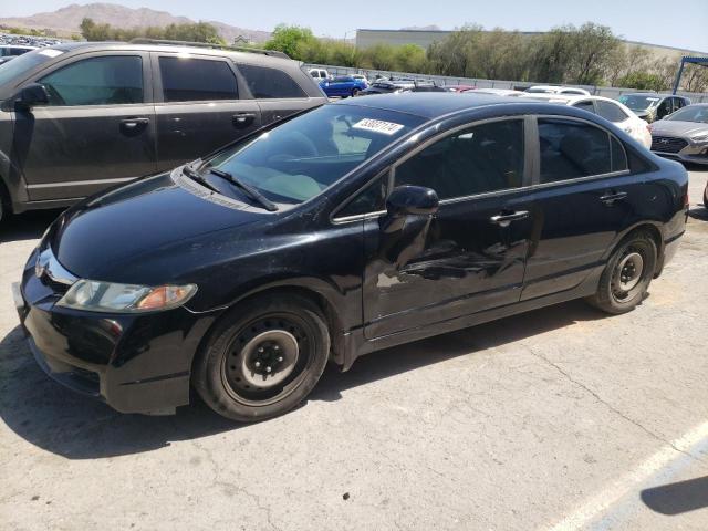 19XFA16559E023195 - 2009 HONDA CIVIC LX BLACK photo 1