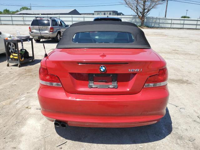 WBAUL73579VE86718 - 2009 BMW 128 I RED photo 6