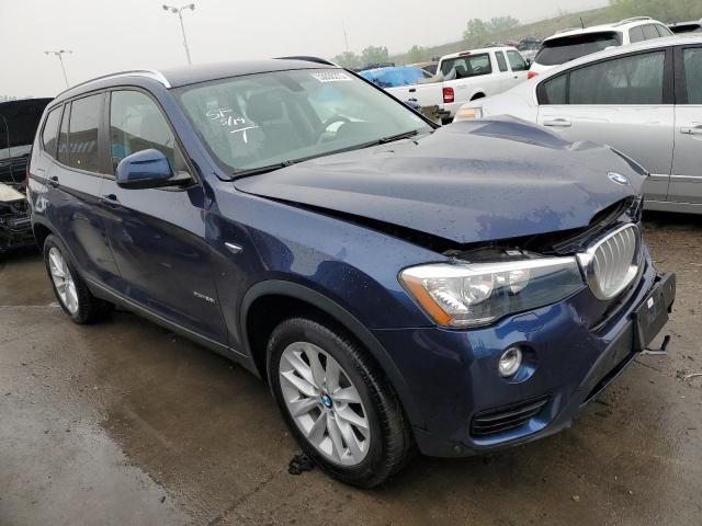 5UXWX9C54F0D59959 - 2015 BMW X3 XDRIVE28I BLUE photo 4