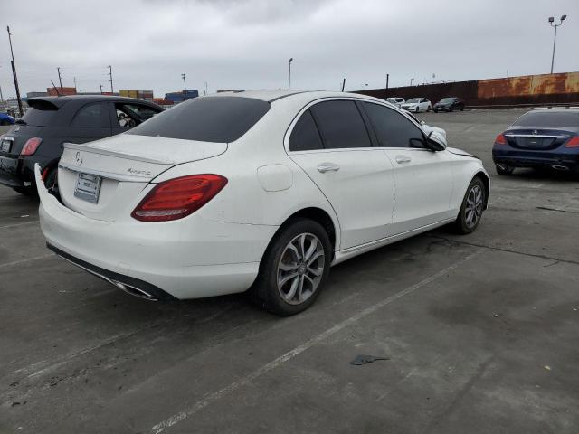 55SWF4KB2FU001481 - 2015 MERCEDES-BENZ C 300 4MATIC WHITE photo 3