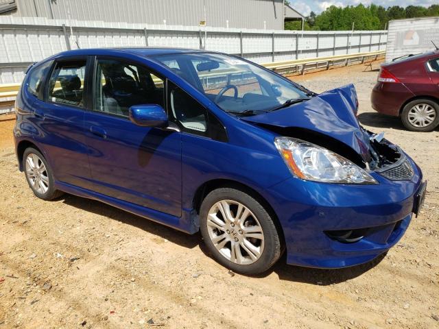 JHMGE8G42AS015451 - 2010 HONDA FIT SPORT BLUE photo 4